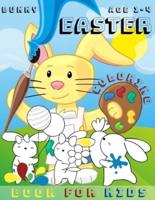 Easter Bunny Coloring Book For Kids Ages 1-4:  Simple and Easy Happy Easter Coloring Book.28 Cute Illustrations for Children.Color the Easter Critters - Bunnys.