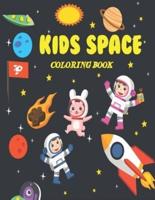 Kids Space Coloring Book: Fun Outer Space Coloring Pages With Planets, Stars, Astronauts, Space Ships and More! - Activity Coloring Book for  Kids and Toddlers