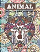 Livres À Colorier Pour Adultes - Fleurs Et Mandalas - Animal