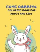 Cute Rabbits Coloring Book for Adult and Kids