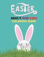 Easter Adult And Kids Coloring Book