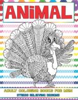 Adult Coloring Books for Men - Animal - Stress Relieving Designs