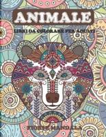 Libri Da Colorare Per Adulti - Fiori E Mandala - Animale