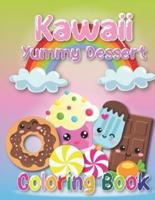 Kawaii Yummy Dessert Coloring Book