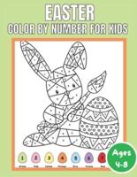 Easter Color By Number for Kids Ages 4-8