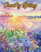 Country Spring Coloring Book For Adults: An Adult Coloring Book Featuring Spring Flowers, Butterflies, Birds, Country Scenes And Many More!