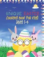 Unique Easter Coloring Book For Kids Ages 1-4