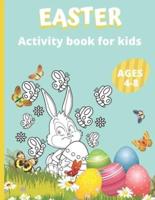 Easter activity book for kids Ages 4-8: Workbooks for kids   50 Fun Activities: Coloring, Dot to Dot, word search, Maze   Easter gifts for kids