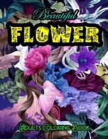 Beautiful Flower Adults Coloring Book