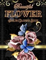 Beautiful Flower Adults Coloring Book