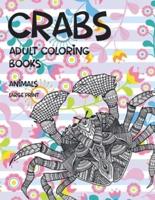 Adult Coloring Books Animals Large Print - Crabs
