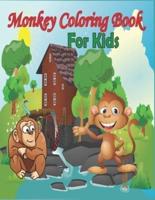 Monkey Coloring Book for Kids