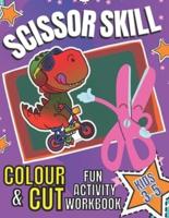 Scissor Skill Colour and Cut Activity Workbook for Kids 3-5