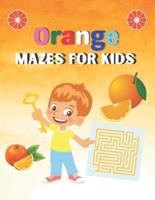 Orange Mazes For Kids