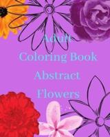 Adult Coloring Book Abstract Flowers
