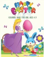 Happy Easter Coloring Book for Girl Ages 4-9
