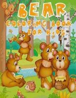 Bear Coloring Book for Kids: A Distinctive Coloring Book with Special Bear Designs - Suitable for Kids Aged 3-8