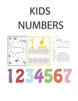 Kids Numbers : Learn To Write Numbers Activity Book For Kids. Childrens Tracing Numbers.:  Handwriting Number Practice Paper: ABC Kids, 120 pages, 8.5x11 inches Kindergarten learning.