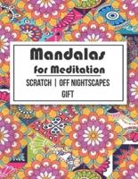 Mandalas for Meditation Scratch - Off NightScapes GIFT