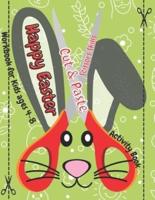 Happy Easter Cut and Paste Workbook for Kids Ages 4-8 - Scissors Skills Activity Book