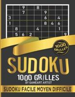 Sudoku Facile Moyen Difficile - 1000 Grilles : Niveaux Facile à Difficile - Solutions à la Fin, 21.59 x 27.94 cm, 350 pages, Livre Sudoku Pour adultes ou enfants