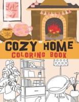 Cozy home coloring book : Sweet home, hygge, comfy, conviviality, wellness and so much more