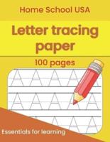 Letter Tracing Paper