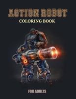 Action Robot Coloring Book