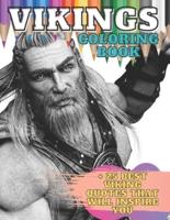 Vikings Coloring Book: Nordic Warriors Valhalla Runes  Skulls for Adults Viking Quotes