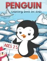 Penguin Coloring Book For Kids: Funny & Cute Playful Sea Animal Penguin Color & Activity Book For Kids and Grown Up