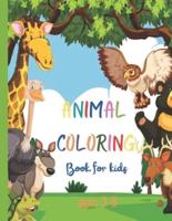 Animal Coloring Book for Kids Ages 3-8