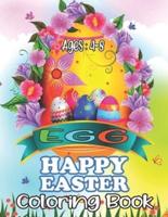 EGG HAPPY EASTER Coloring Book