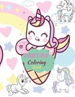 Unicorn Coloring Book : Cute Baby Unicorn Illustrations
