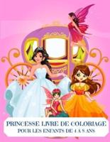 Princesse Livre De Coloriage Pour Les Enfants De 4 À 8 Ans