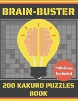 Brain-Buster 200 Kakuro Puzzles Book