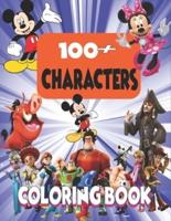 100+ Characters Coloring Book: For adults and Kids Age 4-8 (200+ Pages)