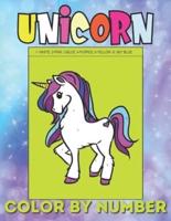 Unicorn Color by Number