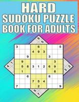 Hard Sudoku puzzle book For Adults: Extremes Hard Sudoku Book With Solutions and One Puzzle Per Page,The Perfect Gift for all Sudoku Puzzle Book Lovers
