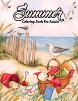 Summer Coloring Book For Adults