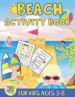 Beach activity book for kids ages 3-8:  beach gift for kids ages 3 and up