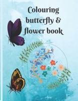 Colouring Butterfly and  Flower Book