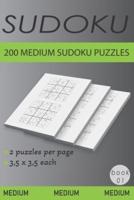 200 Medium Sudoku Puzzles: Book 1