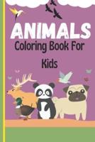 Animals Coloring Book For Kids : 40 Unique, Beautiful pictures made of birds, lions, tigers and other animals around the world, for ages from 4 to 8 years.