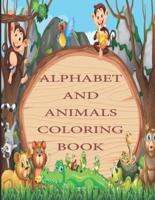 Alphabet And Animals Coloring Book