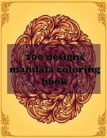 100 Designs Mandala Coloring Book