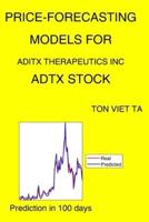 Price-Forecasting Models for Aditx Therapeutics Inc ADTX Stock