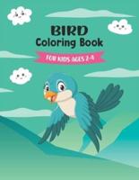 Bird Coloring Book For Kids Ages 2-4: Bird Coloring Book for Toddlers   Nature Coloring Pages of Birds for Preschoolers and Kindergarten Children Ages 2-4 4-8