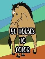 50 Horses to Color