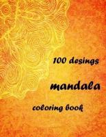 100 Desings Mandala Coloring Book