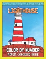 Lighthouse Color By Number Adults Coloring Book